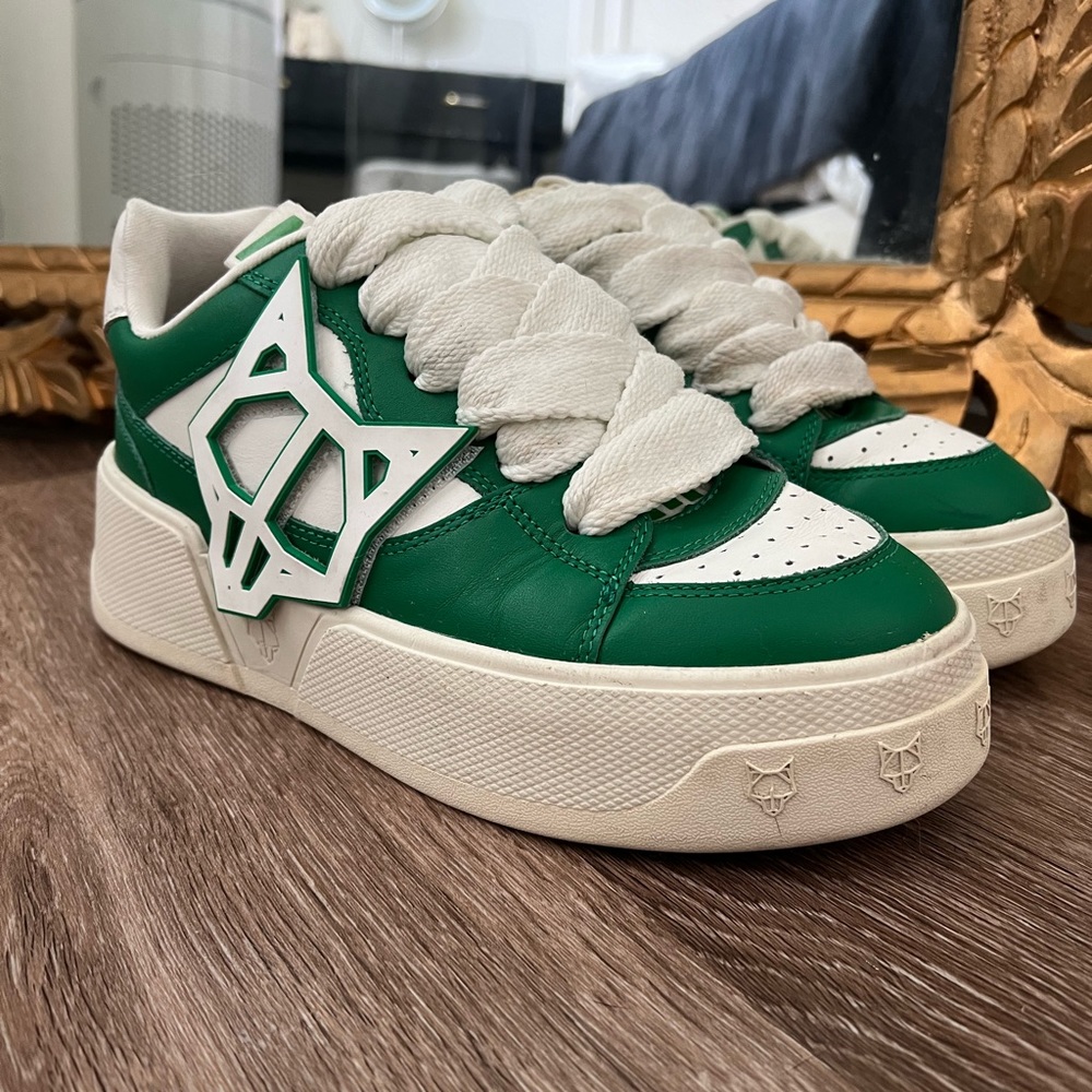 Authentic Naked Wolfe Kosa Green Lowtop Sneakers